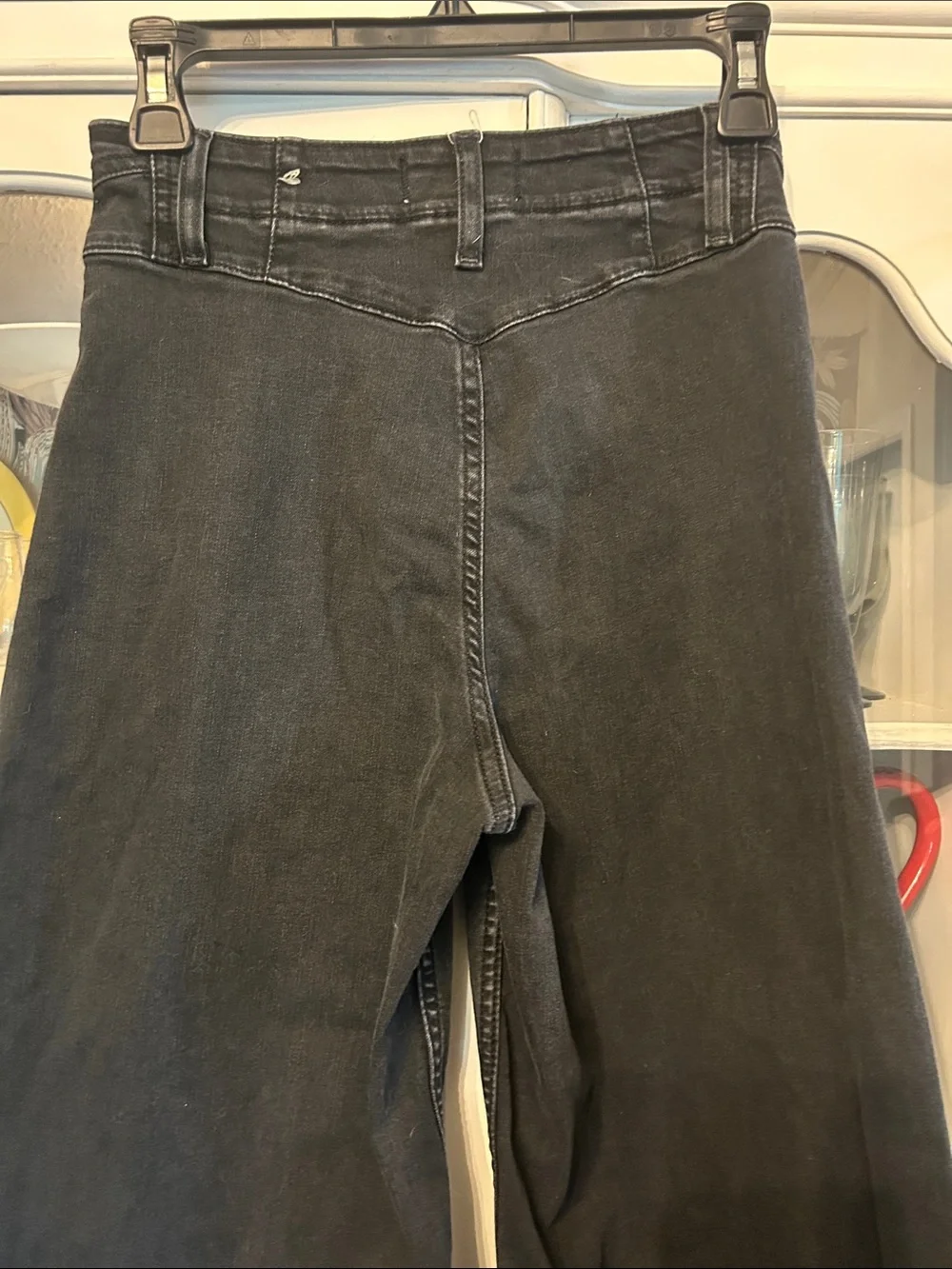Front Yoke Wide Leg Jeans